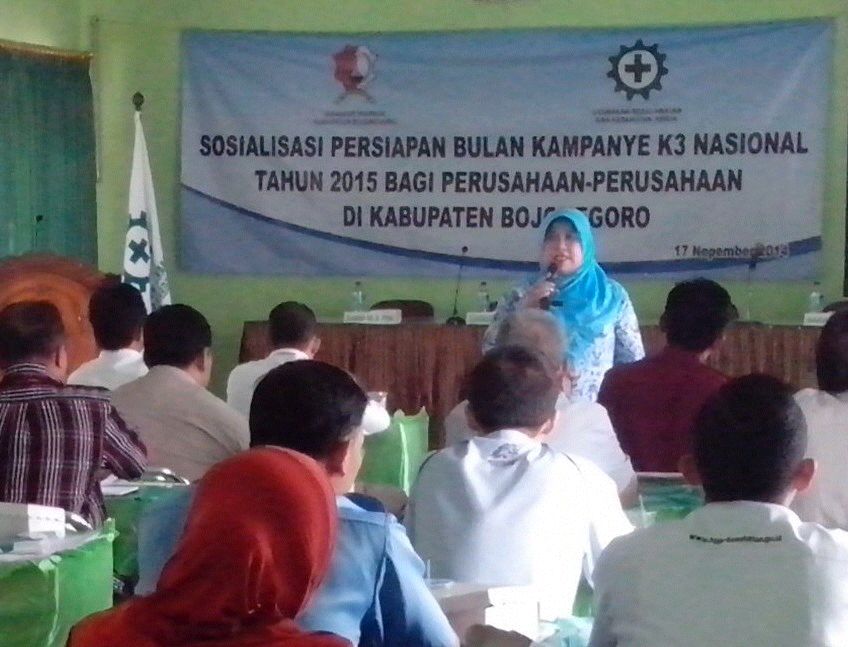 Sosialisasi persiapan Bulan Kampanye K3 Tahun 2015