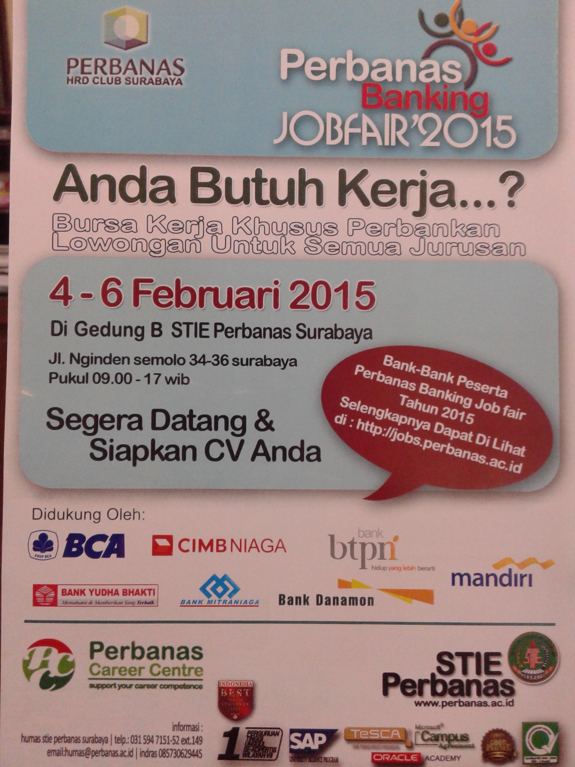 PERBANAS BANKING JOBFAIR 2015