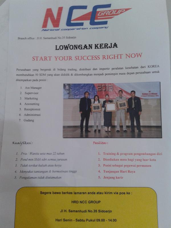 LOWONGAN KERJA NCC GROUP