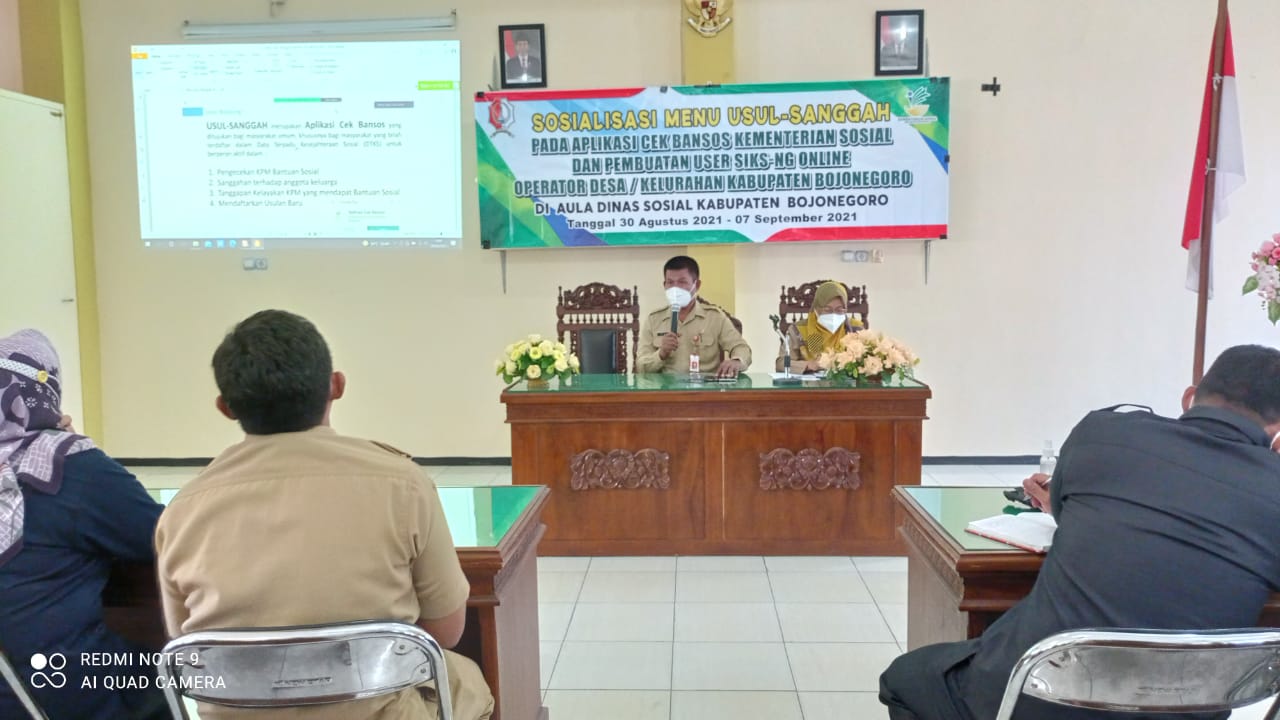 SOSIALISASI USUL-SANGGAH APLIKASI CEK BANSOS KEMENSOS RI
