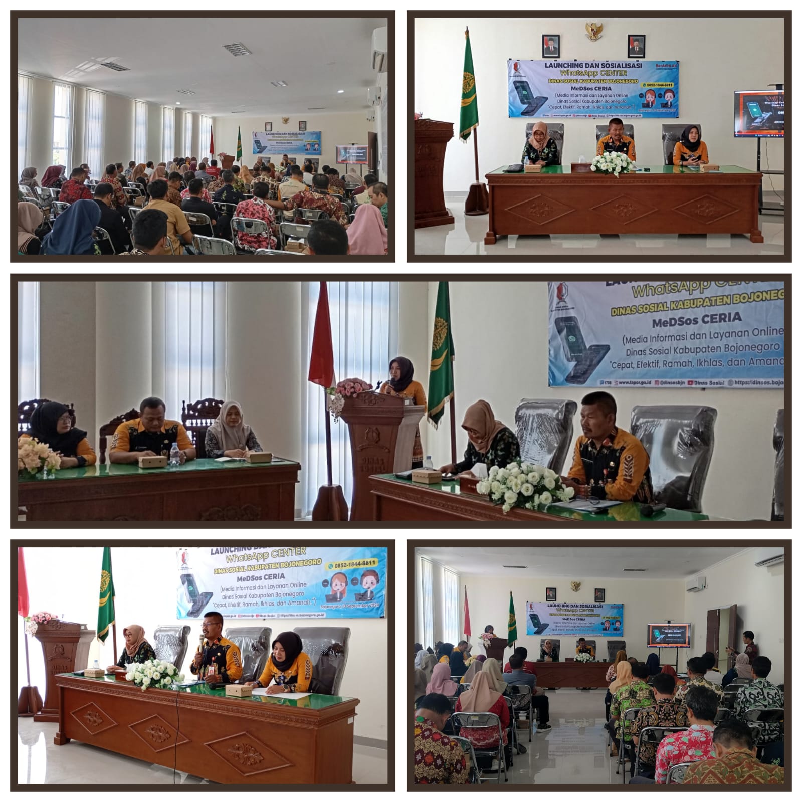 Launching dan Sosialisasi WA Center Dinas Sosial Kabupaten Bojonegoro