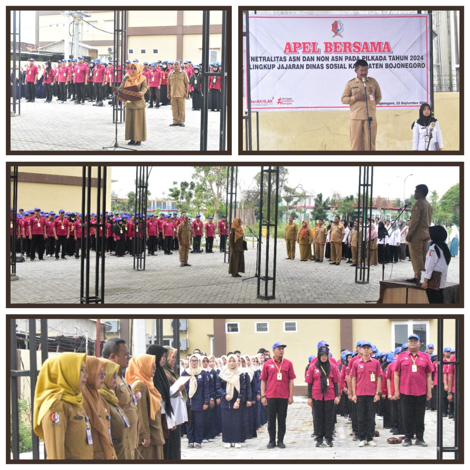 IKRAR NETRALITAS ASN DAN NON ASN JAJARAN DINAS SOSIAL KABUPATEN BOJONEGORO