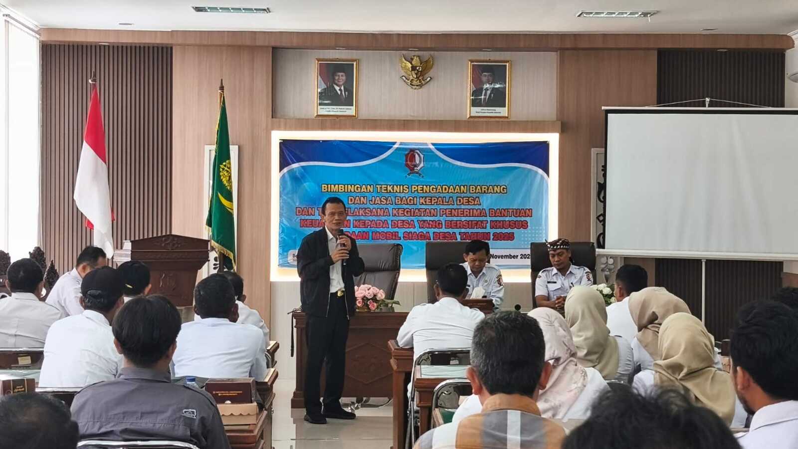 BIMTEK PENGADAAN BARANG JASA BAGI PENERIMA BKK MOBIL SIAGA DESA TAHUN 2025