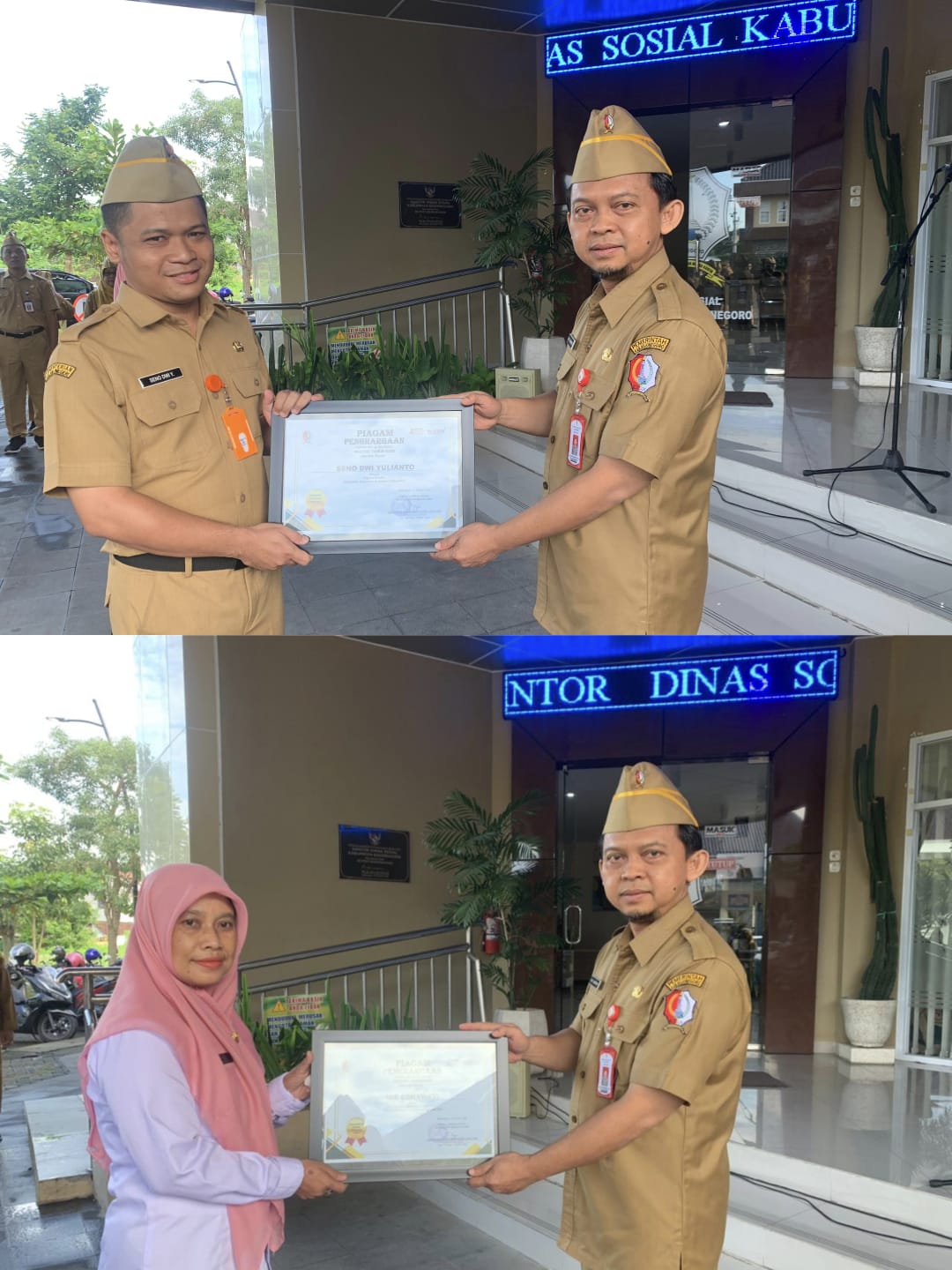 PENYERAHAN PENGHARGAAN PEGAWAI TELADAN DINSOS BOJONEGORO TAHUN 2025