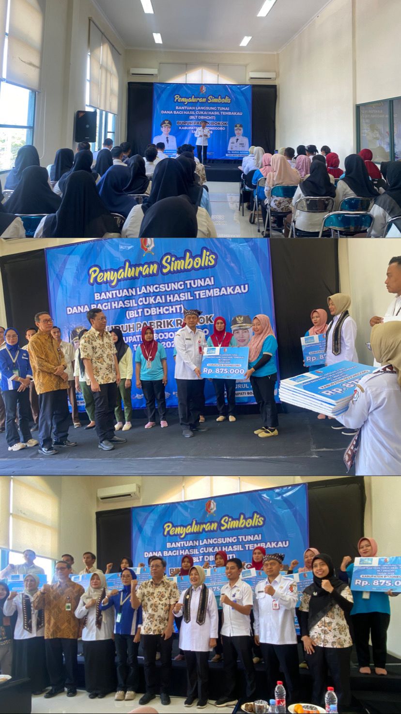 PEMKAB BOJONEGORO SALURKAN BLT DBHCHT PADA BURUH PABRIK ROKOK TAHUN 2026