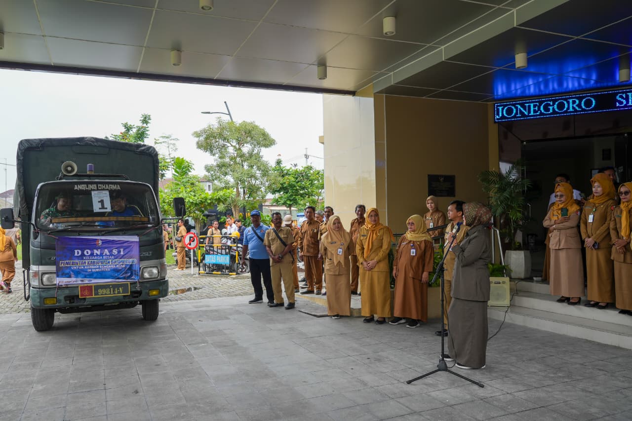 Apel Pemberangkatan donasi bagi korban bencana